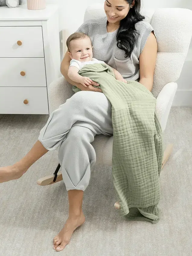 Comfy Cubs mousseline babydeken