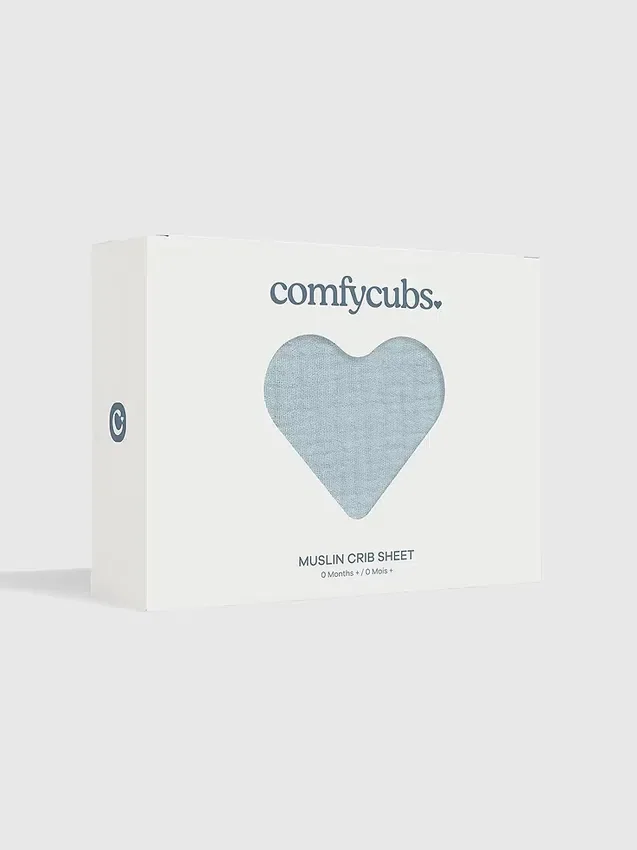 Comfy Cubs mousseline hoeslaken voor wieg