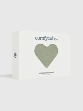 Comfy Cubs mousseline hoeslaken voor wieg