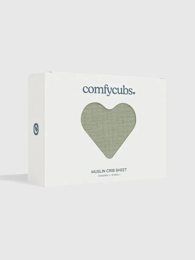 Comfy Cubs mousseline hoeslaken voor wieg