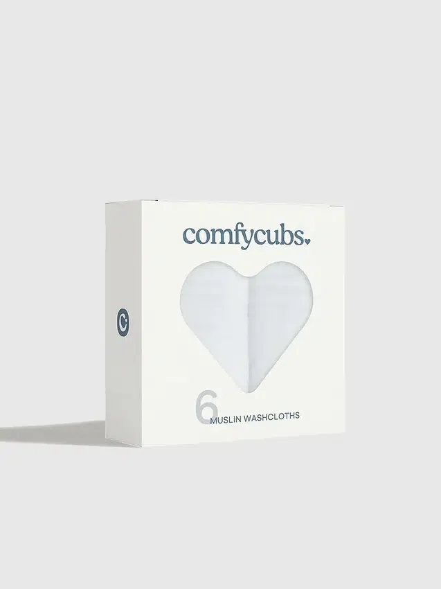 Comfy Cubs mousseline washandjes