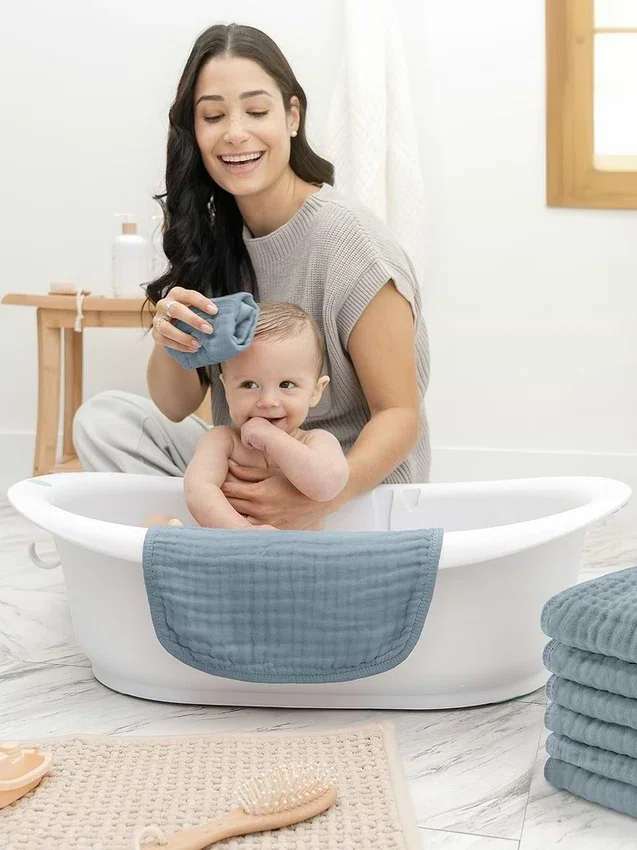 Comfy Cubs mousseline washandjes