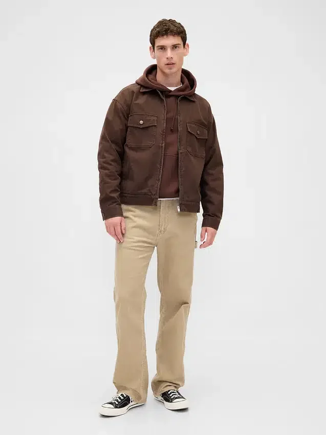 Corduroy '90s losse timmermansbroek