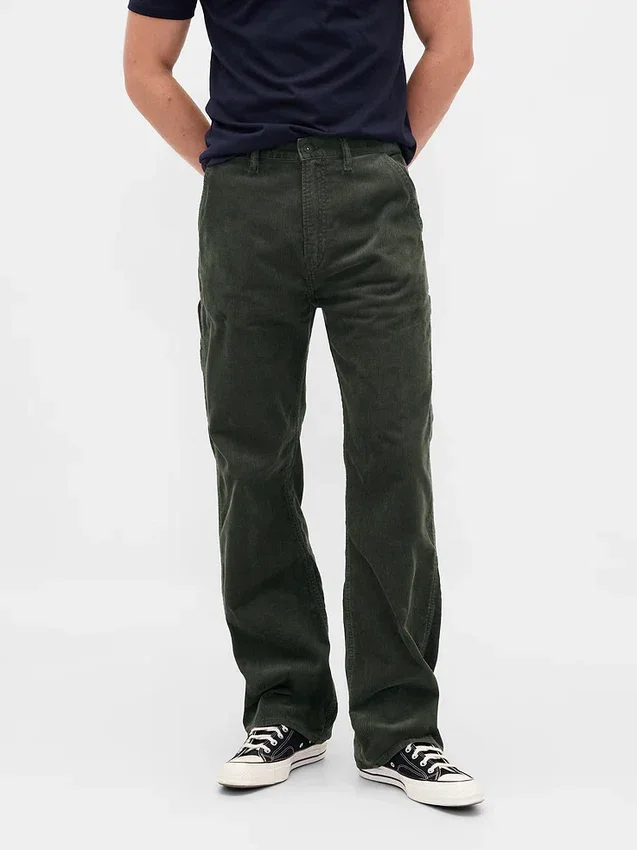 Corduroy '90s losse timmermansbroek