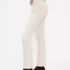Corduroy '90s slim straight broek met hoge taille