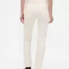 Corduroy '90s slim straight broek met hoge taille