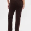 Corduroy '90s slim straight Jeans met hoge taille