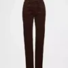 Corduroy '90s slim straight Jeans met hoge taille