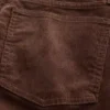 Corduroy '90s slim straight Jeans met hoge taille