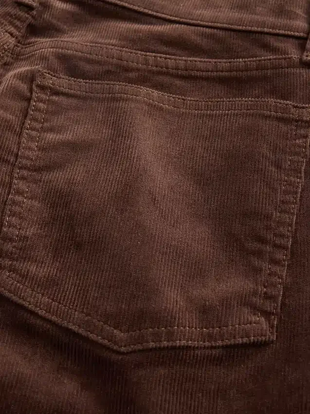 Corduroy '90s slim straight Jeans met hoge taille