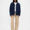 Corduroy broek met hoge taille