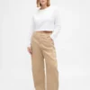 Corduroy broek met hoge taille