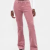 Corduroy-Jeans met lage taille, lang en slank model