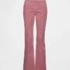 Corduroy-Jeans met lage taille, lang en slank model