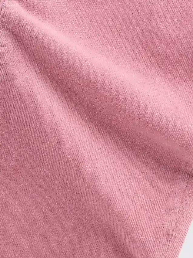 Corduroy-Jeans met lage taille, lang en slank model