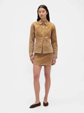 Corduroy minirok