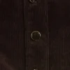 Corduroy strapless cropped vest