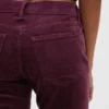 Corduroybroek met lage taille, slank en recht model in jaren '90-stijl