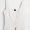 Corsetvest van linnenmix