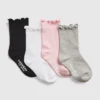 Crew-sokken met sla-rand voor peuters (4-pack)