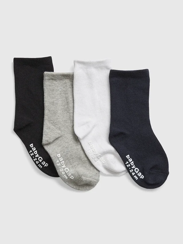 Crew-sokken voor peuters (4-pack)