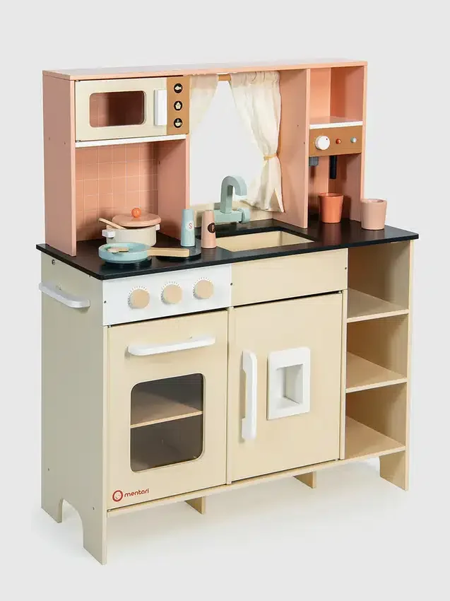 Crèmekleurige speelkeuken