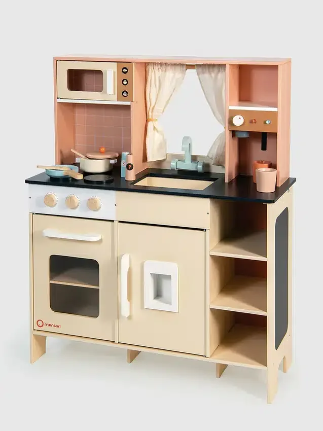 Crèmekleurige speelkeuken