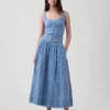 Maxirok met hoge taille en oogjes