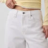 Crop-jeans met hoge taille en wijd uitlopende pijpen