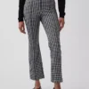 Crop-kickbroek met hoge taille van dubbel gebreid materiaal