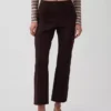 Crop-kickbroek met hoge taille van dubbel gebreid materiaal