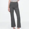 Crop-kickbroek met hoge taille van dubbel gebreid materiaal