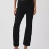 Crop-kickbroek met hoge taille van dubbel gebreid materiaal
