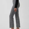 Crop-kickbroek met hoge taille van dubbel gebreid materiaal