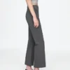 Crop-kickbroek met hoge taille van dubbel gebreid materiaal