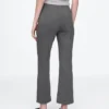Crop-kickbroek met hoge taille van dubbel gebreid materiaal