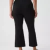 Crop-kickbroek met hoge taille van dubbel gebreid materiaal