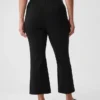 Crop-kickbroek met hoge taille van dubbel gebreid materiaal