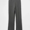 Crop-kickbroek met hoge taille van dubbel gebreid materiaal