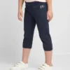 Crop-sweatshirt met versierd logo