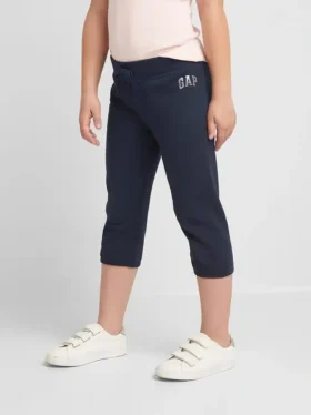 Crop-sweatshirt met versierd logo