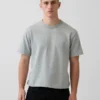 Crop-T-shirt voor volwassenen van zwaar katoen