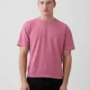 Crop-T-shirt voor volwassenen van zwaar katoen