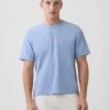 Crop-T-shirt voor volwassenen van zwaar katoen