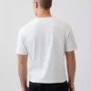 Crop-T-shirt voor volwassenen van zwaar katoen