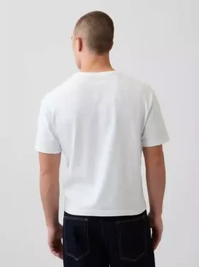 Crop-T-shirt voor volwassenen van zwaar katoen