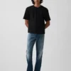 Crop-T-shirt voor volwassenen van zwaar katoen