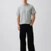 Crop-T-shirt voor volwassenen van zwaar katoen