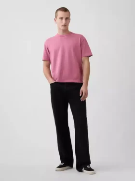 Crop-T-shirt voor volwassenen van zwaar katoen