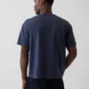 Crop-T-shirt voor volwassenen van zwaar katoen